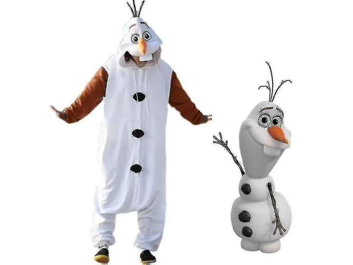 2026 pijama Kigurumi Adulto Muñeco de Nieve Olaf Frozen Talla Unisex de Flannel Calidad Alta