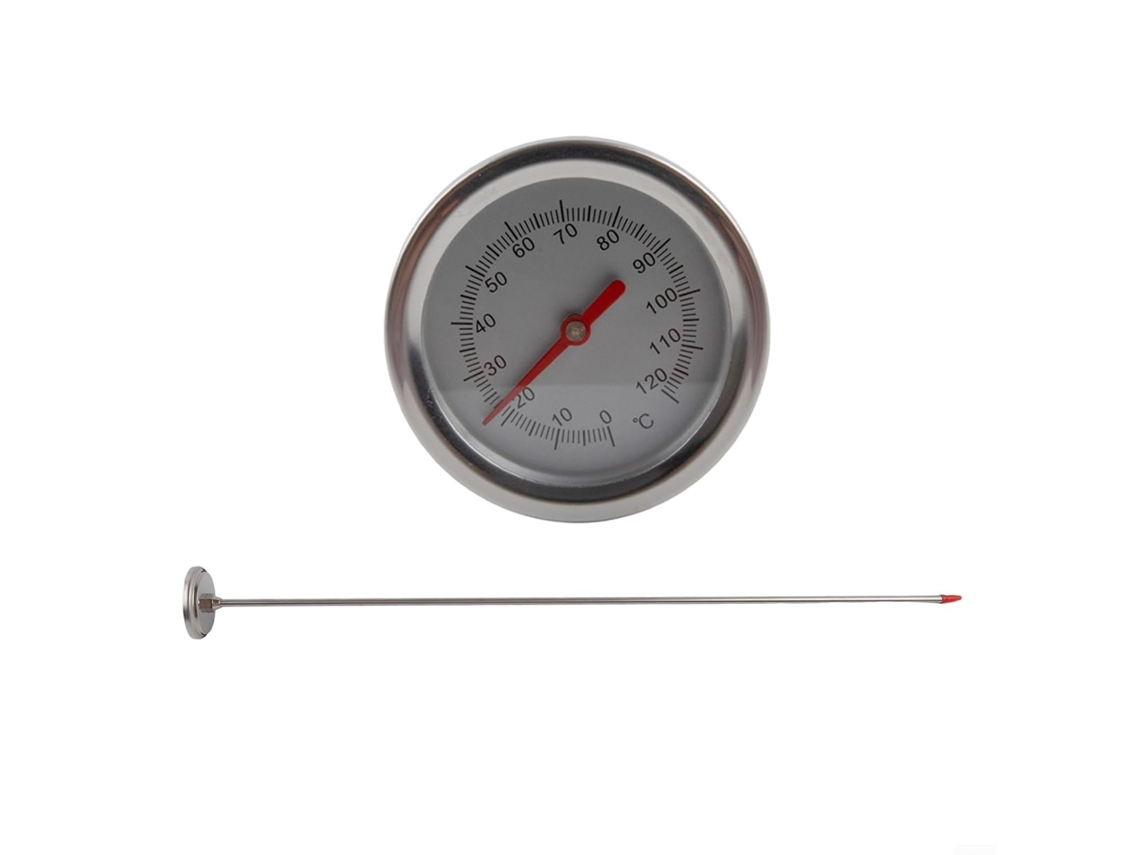 Termômetro Para Compostagem Com Sonda De Aço Inoxidável 50cm | Medidor Temperatura Do Solo Jardinagem | Escala