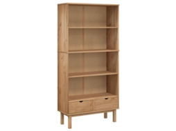 Bookcase, Bookcases Vidaxl Marrom Madeira De Pinho (n/a)