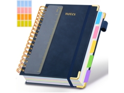 Caderno Espiral A5 Com Capa Dura, 300 Páginas, Papel Grosso, Para Planejamento