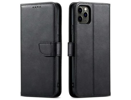 Marv Samsung M55 Carteira Com Função De Suporte Preta Livro