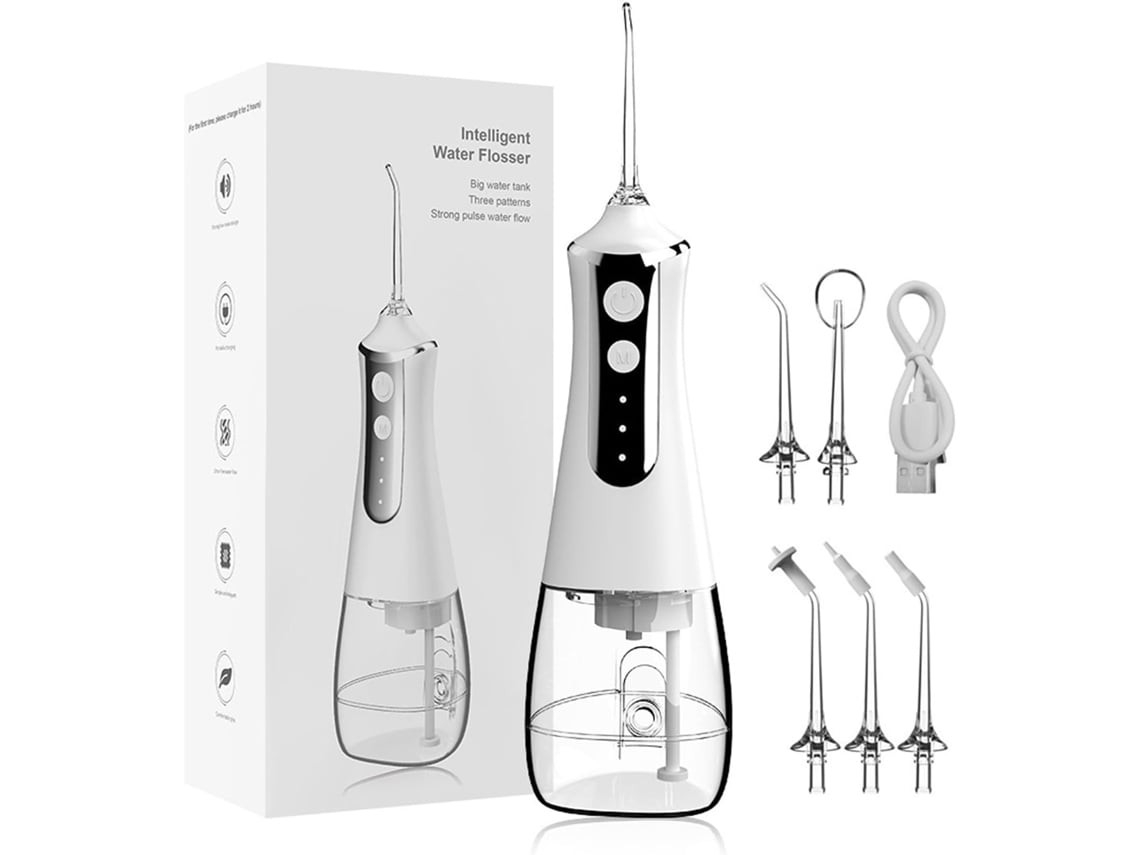 Irrigador oral ELORY sem fio, 3 modos, com cabo ergonômico