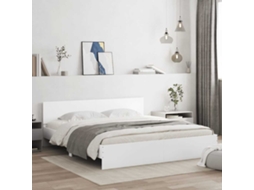 Vidaxl Estrutura De Cama Com Cabeceira 200x200 Cm Branco