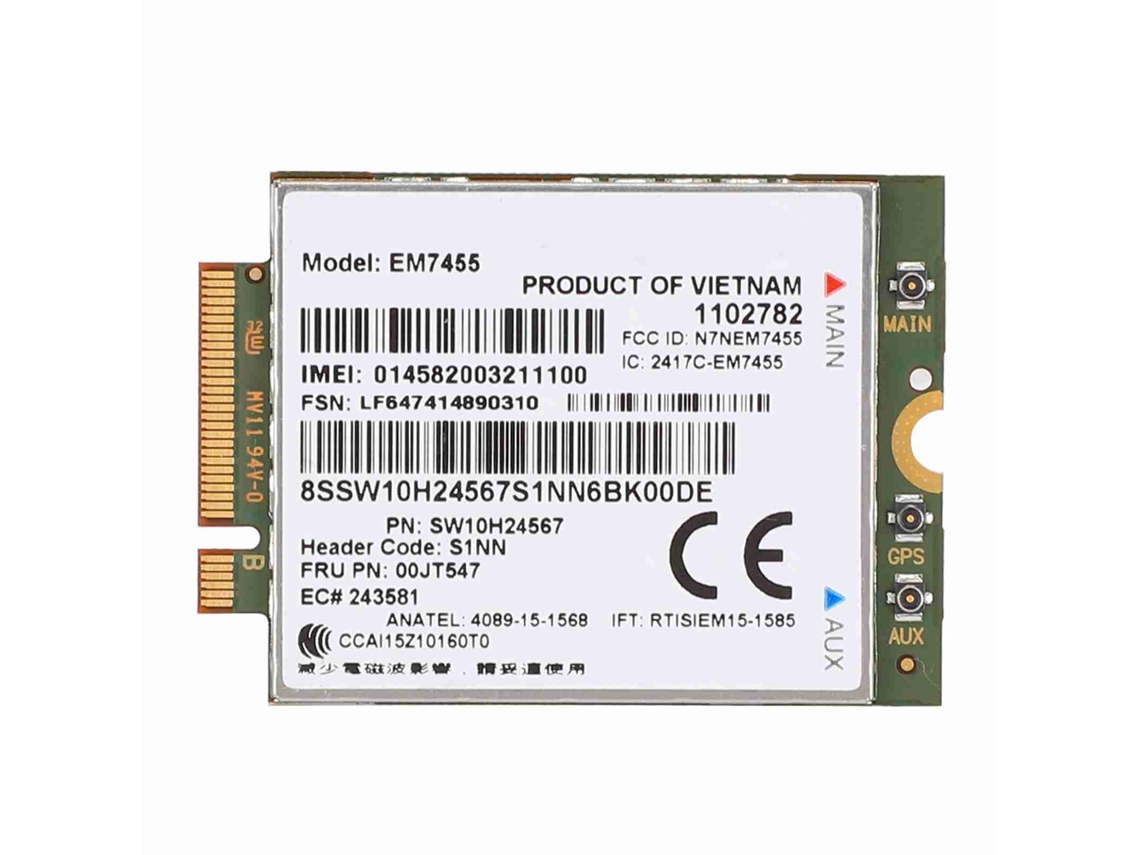 2026zentro-módulo De Rede Sem Fio 4g Lte Em7455 Cartão De Rede 50 Mbps Compatível Com Lenovo Thinkpad