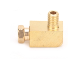 União de tubo de latão angular Retto com rosca, niple para mangueira industrial Raccordo PL406
