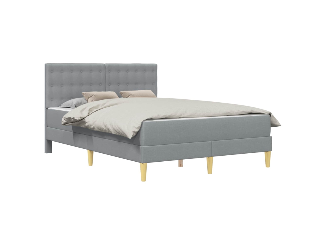 Estrutura de Cama com Colchão MAISON EXCLUSIVE 140 X 200 Cm cinzento claro