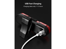 Luz Traseira De Bicicleta Recarregável Usb Branca Nº 1 Led Cob Para Mtb Luz De Segurança E Sinalização Para Ciclismo Acessórios Para Bicicleta