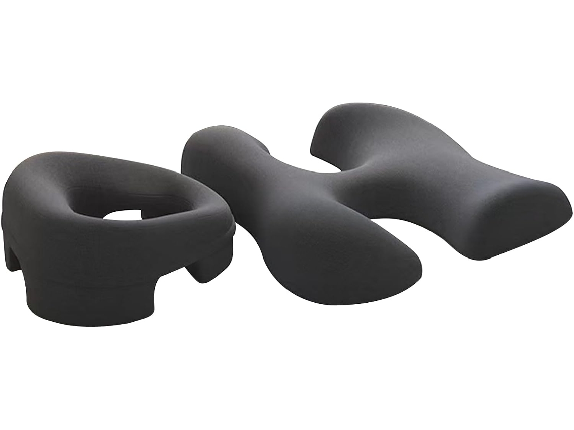 Almofada De Massagem Facial, Suporte Para Cama, Apoio Ajustável Para Peito E Cabeça.