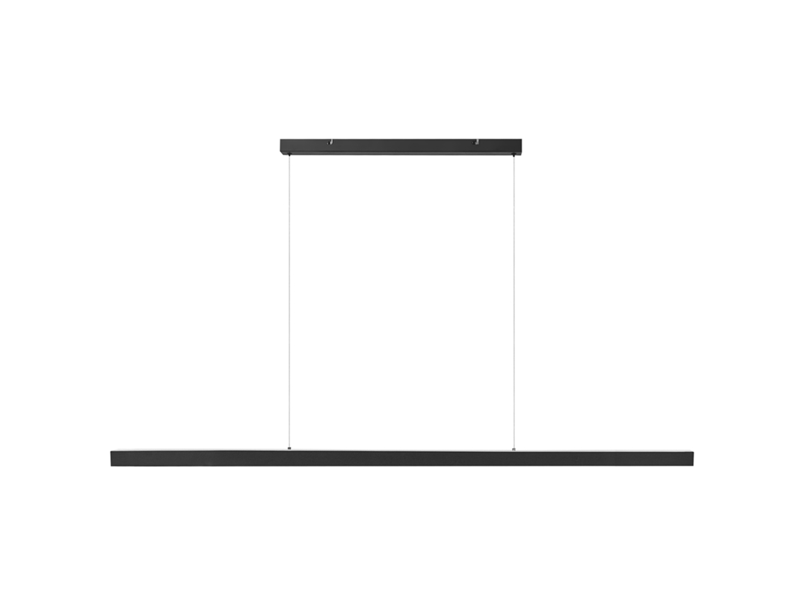 Lámpara Led Colgante Beliani Baddana De Acero Negro 160x5x197