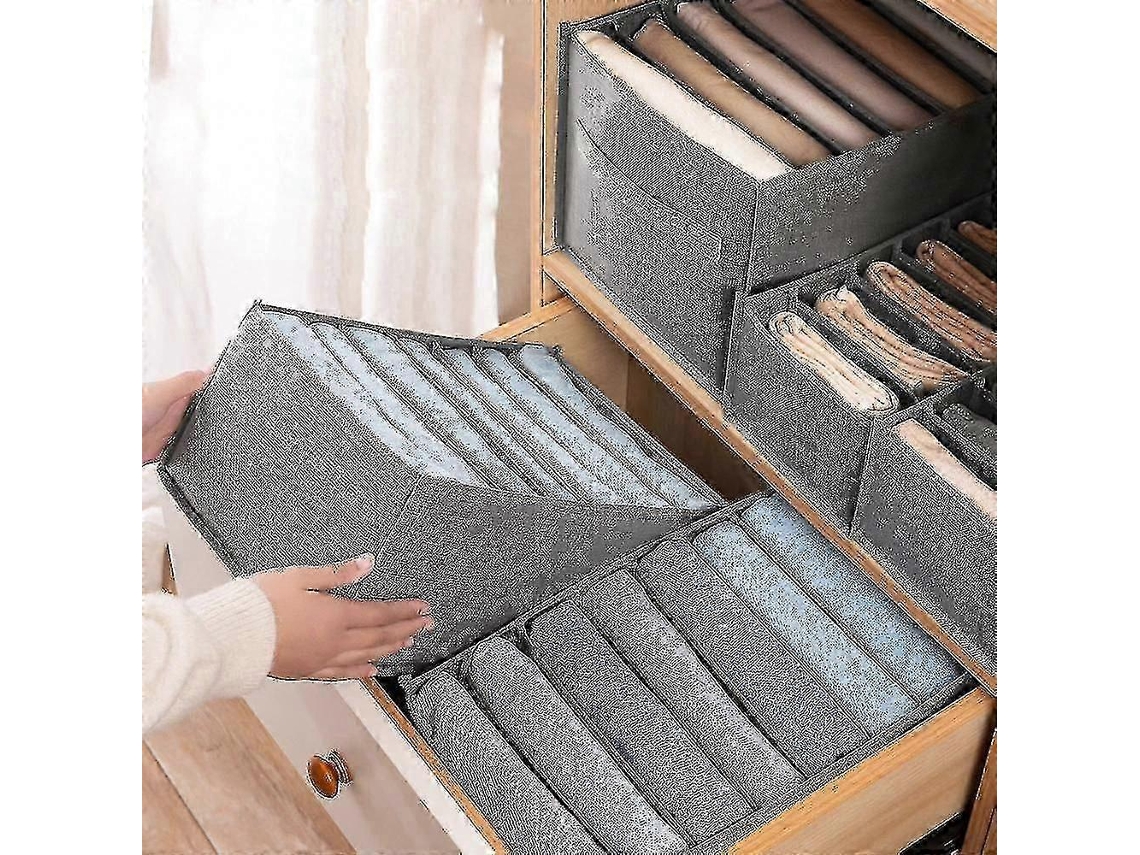Conjunto De 3 Peças Zk 3 Caixa Organizadora Para Sutiãs E Roupas Íntimas, Com Divisórias Para Roupas E Compartimentos Para Jeans Hengjian