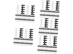 Lurrose 100 Peças de Argolas Decorativas Cadernos Espirais, Cadernos de Folhas Soltas, Argolas Encadernação de