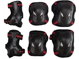 Joelheiras Kinder Schétzer para ciclismo e patinação infantil, vermelho, tamanho M AQUAFORGE
