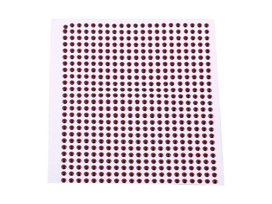 Olhos 3d para Iscas de Pesca 4mm Vermelhos 500un