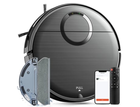 Robô De Limpeza De Piso Elétrico Teendow T7s 2000pa Aspirador 2 Em 1 Aspirar E Esfregar Controle Remotoappcontrole Por Voz
