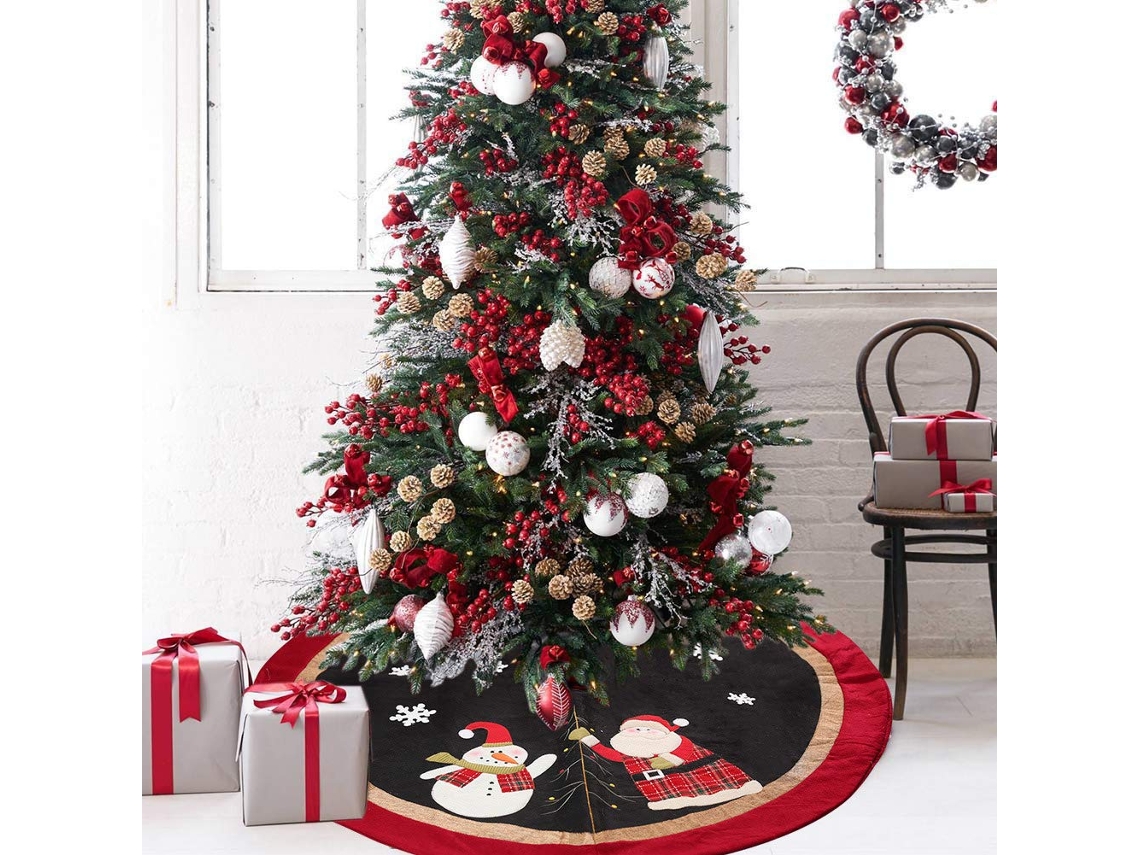 Decorações de Natal Saia para Árvore 120 Cm para Vestir Árvore Pequena