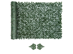 Tela De Privacidade Artificial Em Rolo, 3 M De Comprimento X 1,5 M De Altura, Folhagem Realista, Resistente Aos Raios Uv, Verde.