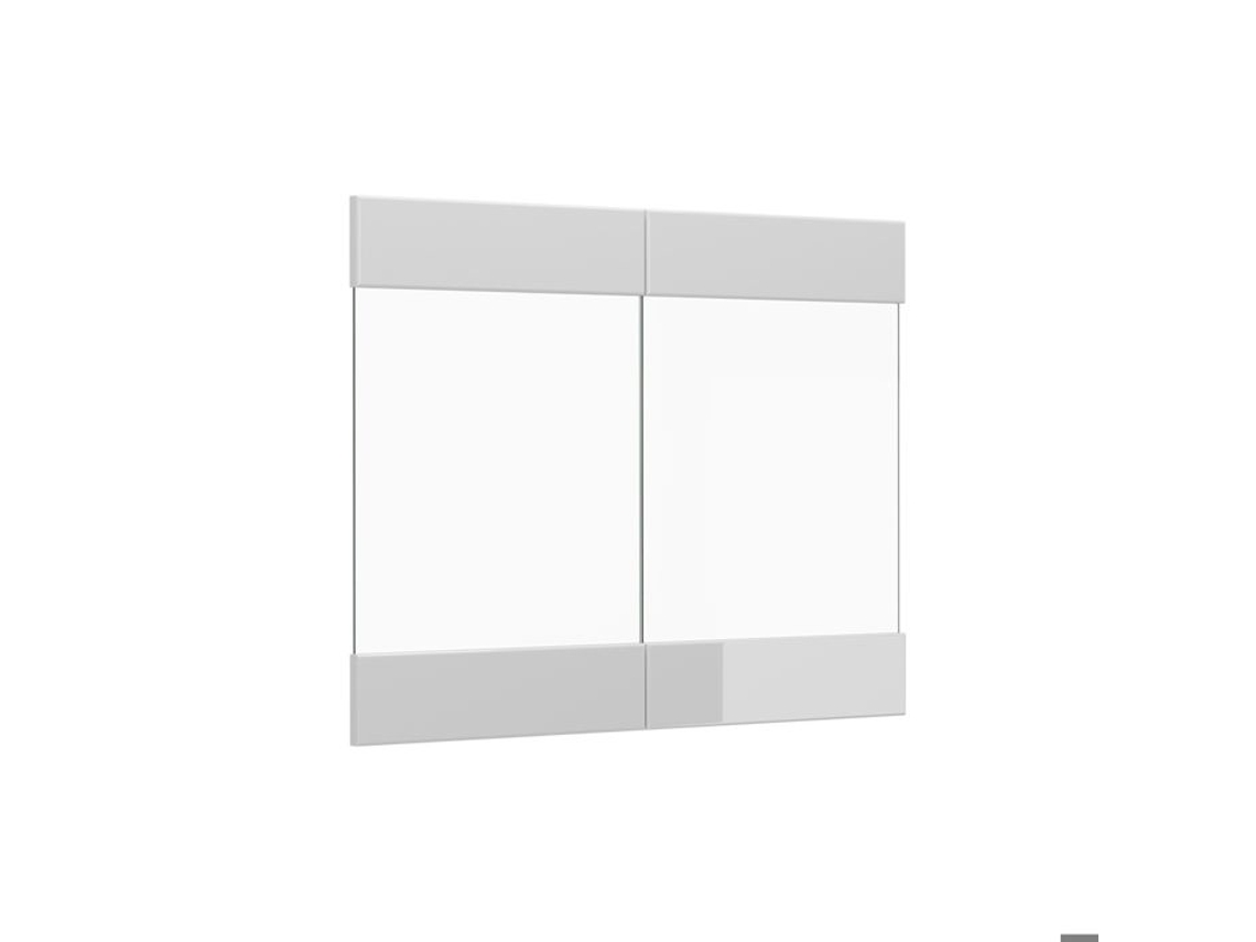 Frente de Cozinha R line VICCO 79.2x59cm para Móvel de Parede Envidraçado, Branco Alto Brilho