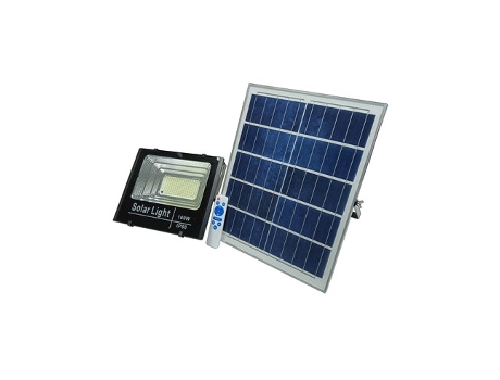 Refletor Solar Led Talox Com Controle Remoto 100w