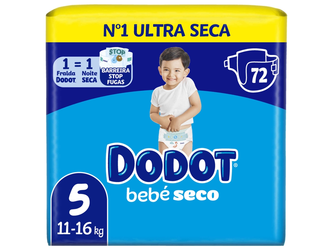 Fraldas Bebé Seco 11-16kg T5 Dodot