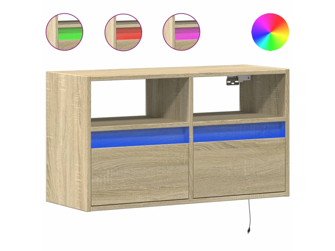 Tv Wall Cabinet, Tv Wall Cabinets Vidaxl Marrom Madeira Processada (n/a)