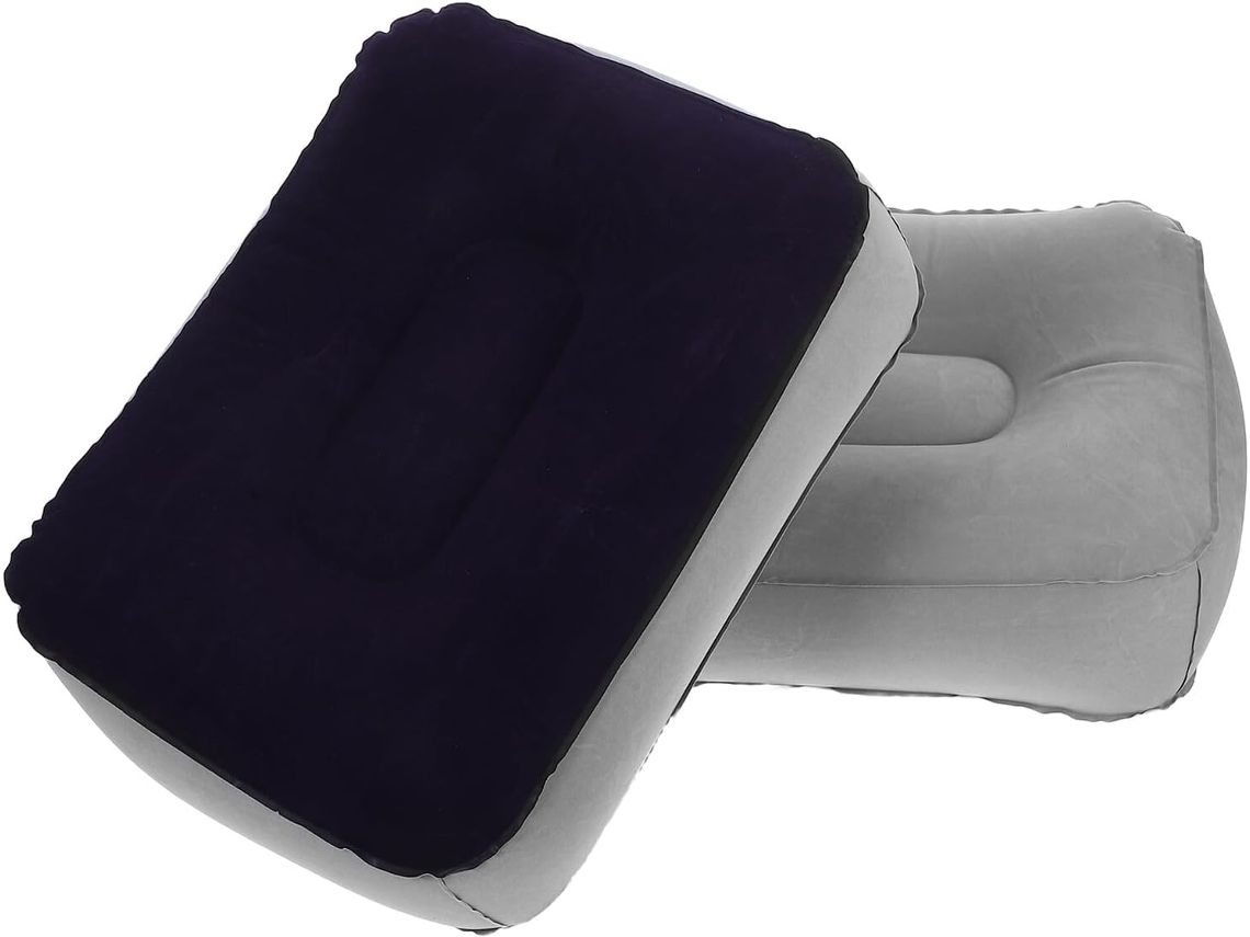 Conjunto de 2 Apoios para os Pés Infláveis, Almofada Portátil Viagem Feita Pvc Hipoalergênico com CHABERLU