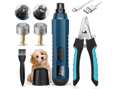 Aparador elétrico de unhas para cães, lixadeira de unhas para gatos e cães pequenos, cortador de unhas elétrico de 2 velocidades com carregador USB. Netboat
