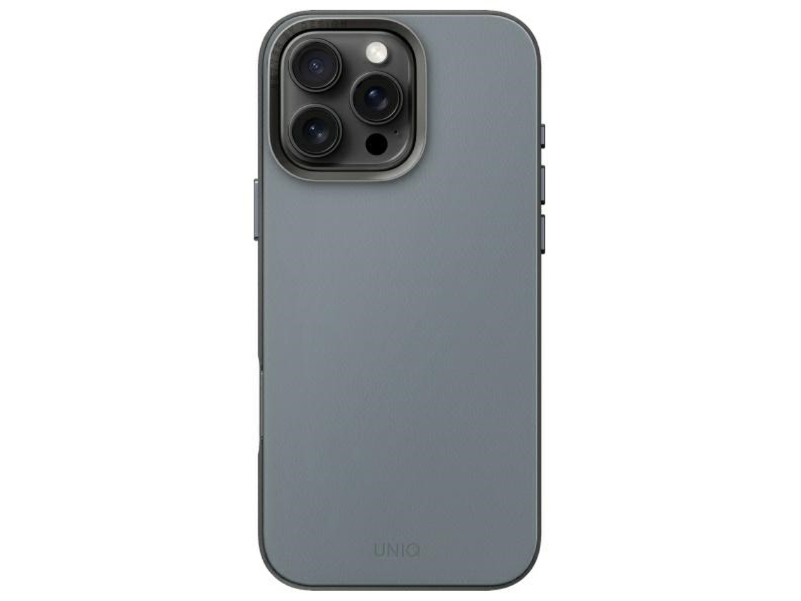 Capa para iPhone 16 Pro UNIQ Pele Sintética Preto