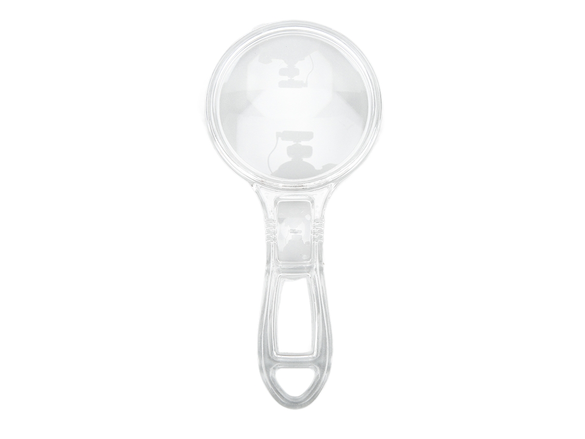 Lupa Mini Transparente Compacta Portátil Duradera Visível Para Leitura Interior Exterior Crianças