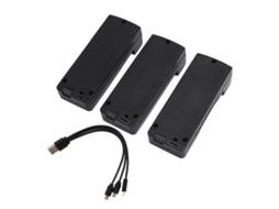 3 Peças Bateria De Lítio Para Drone Rc 1800mah 3.7v Leve Portátil Shell Abs Robusto