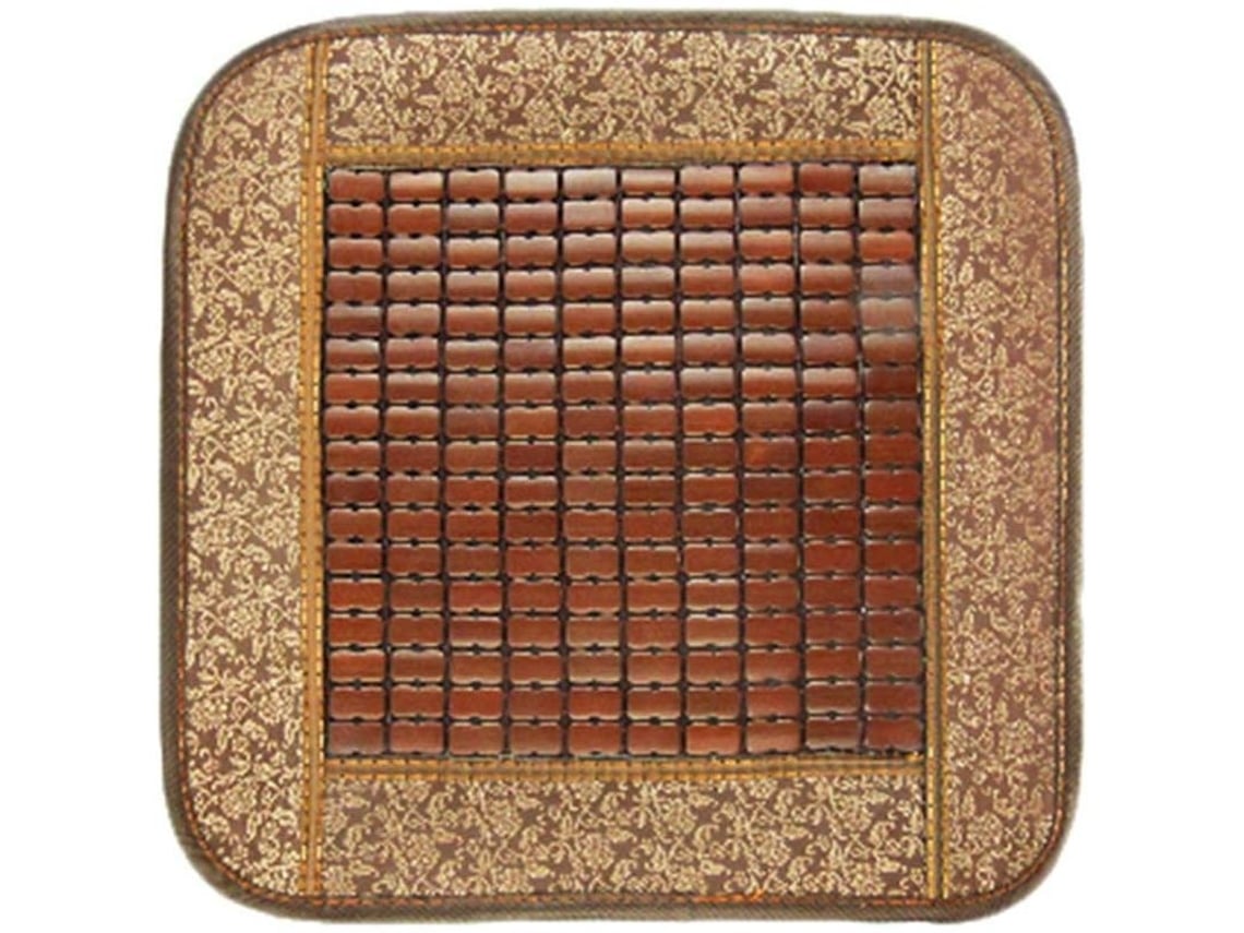 Cojín De Assento Recheado Com Vinho Tinto, Bambu E Algodão Para Cadeiras, Carros E Escritório
