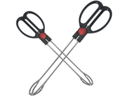 Conjunto De 2 Pinças Para Grelhar Em Aço Inoxidável Preto Iplusmile, Resistentes Ao Desgaste E Portáteis, Para