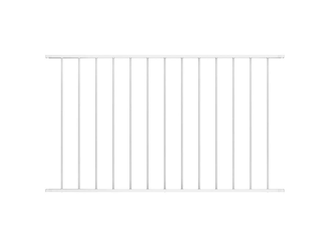Vidaxl Painel De Vedação Woerden Em Aço Revestido A Pó, 163x75 Cm, Branco