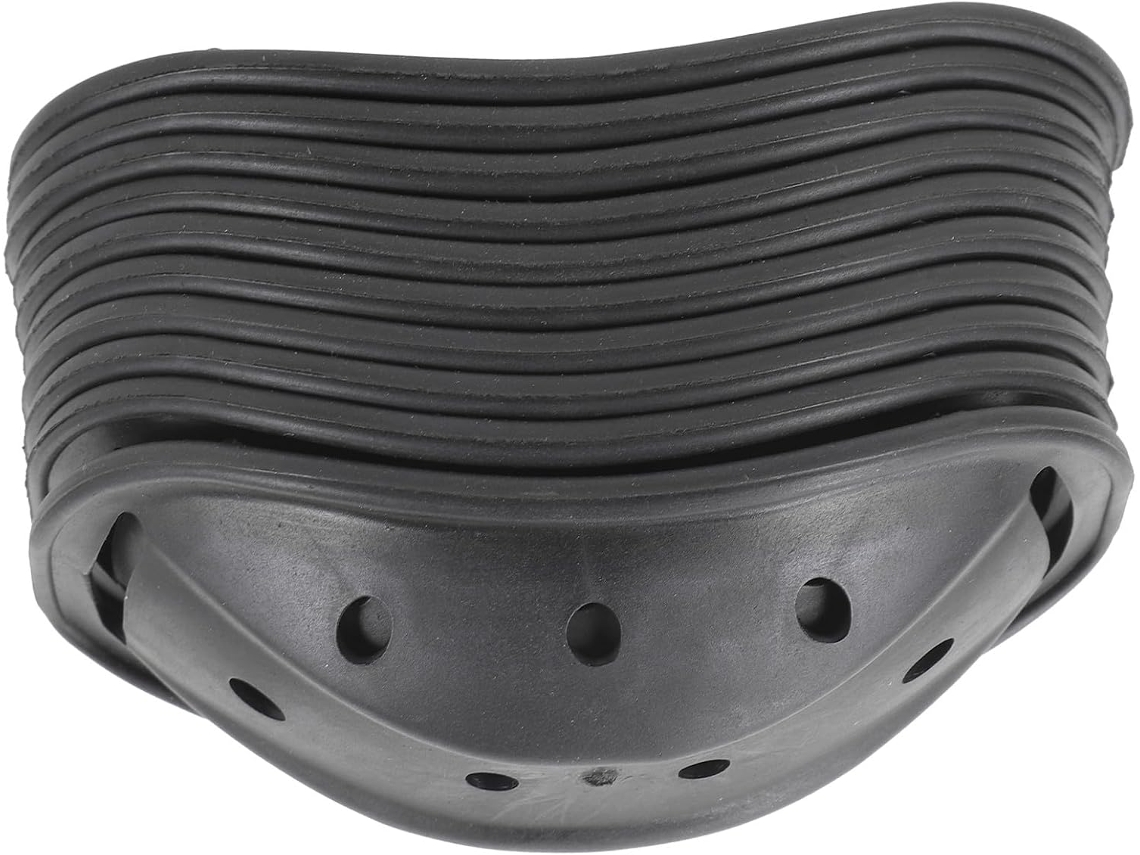 Protetores De Queixo Pretos Para Capacete, Feitos De Plástico Flexível E Resistente.