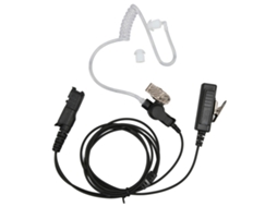 Fone De Ouvido Com Tubo Acústico Para Rádio Walkie Talkie Polícia Militar Segurança Com Clipe De Aço Inoxidável