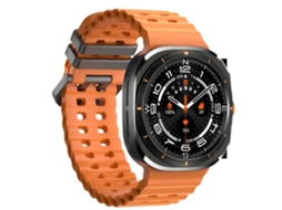 Smartwatch Com Chamadas Bluetooth Assistente De Voz Clima Música Frequência Cardíaca Pressão Arterial E Modos Multiesportivos Laranja Yunzii