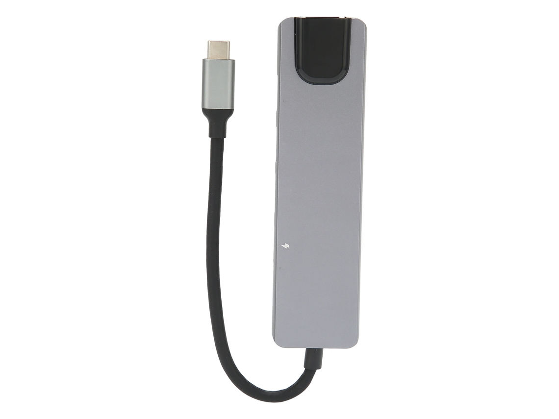 Estação De Docking (type-c Para Hdmi, Type-c Para Rj45) Estação De Docking 6-em-1 Type-c Para Hdmi, Rj45, Usb3.0, Type-...