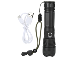 Lanterna P50 Alta Potência USB Clip Alumínio S/MARCA