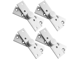Conjunto De 4 Dobradiças Invisíveis Aço Inoxidável Com Pivô Para
