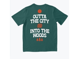 Camiseta Rockinstone Outta The City Into The Woods Woody's Goods - Estilo de designer exclusivo