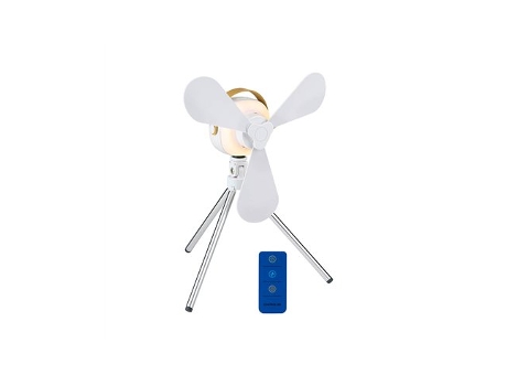 Ventilador De Mesa Usb Recarregável Com Pás, 4 Velocidades Com Controle Remoto Lifetime Air