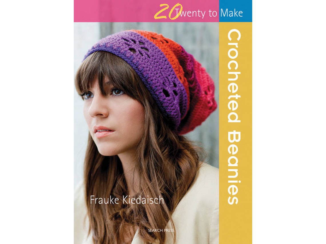 Livro 20 to Crochet Crocheted Beanies de Frauke Kiedaisch (Inglês)
