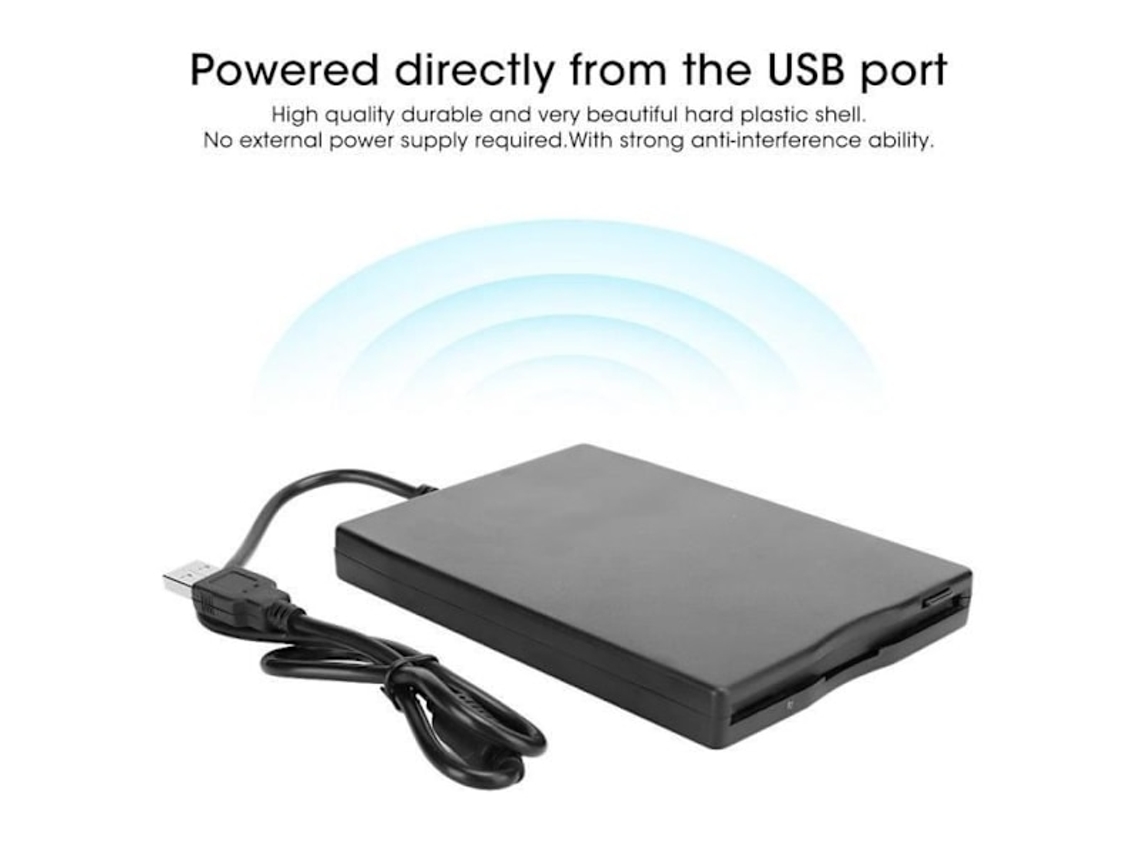 Acessórios para Computador Unidade de Disquete Portátil de 3,5 Polegadas, Leitor de Cartão Removível, Externos AQUAFORGE