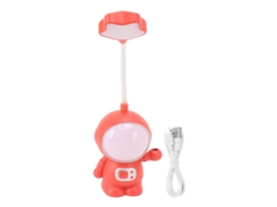 2026 lâmpada de Mesa de Noite Led 3w Carga Usb Protectora de Olhos Forma Única Portátil Luz Suave Quente para Dormitório Vermelha