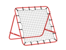 Rede De Rebote Metal, Pe Cor Vermelho 96x80x96 Cm Homcom