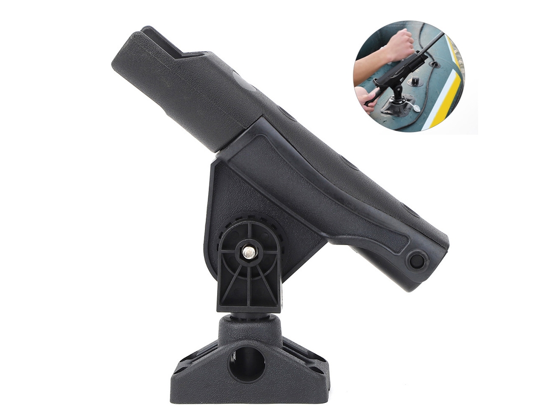 Suporte Base Vara Pesca 360° Ajustável Canoa Kayak