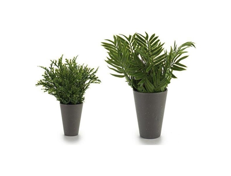 Vaso Cinzento Folhas
