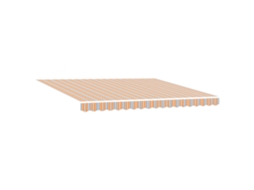 Conjunto 1 Toldo Retrátil Vidaxl Multicolorido Poliéster (400 × 300 Cm)