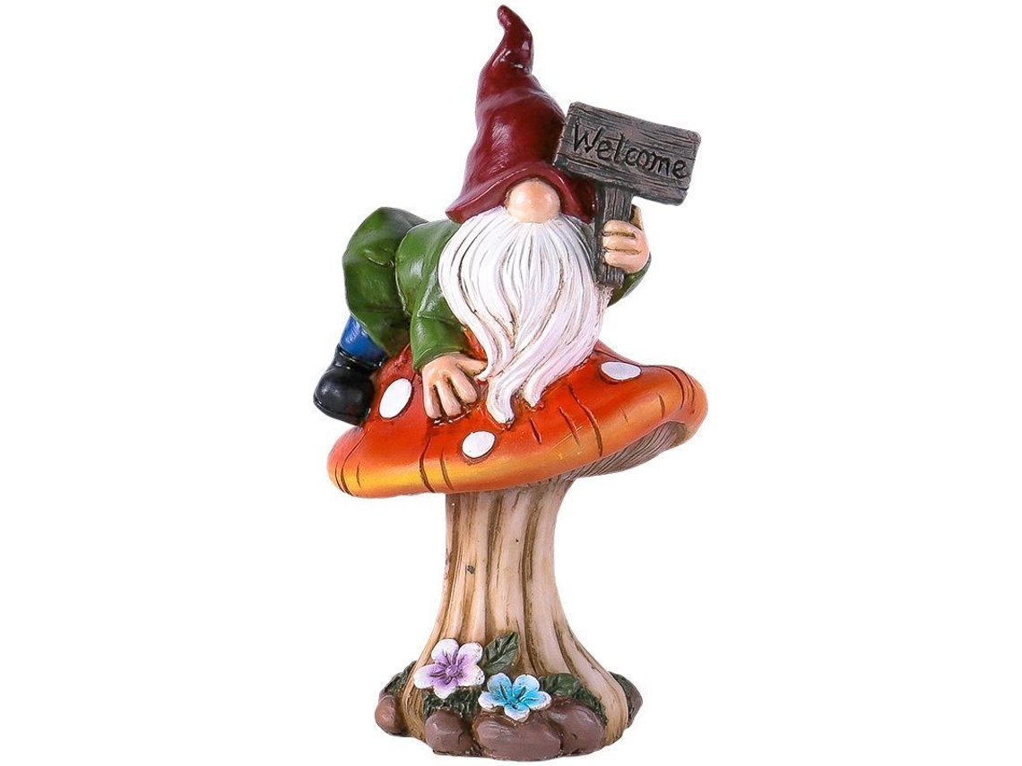 Figuras De Jardim Anões Com Cogumelos Estátuas De Resina Resistente À Água Decoração Exterior Para Pátio