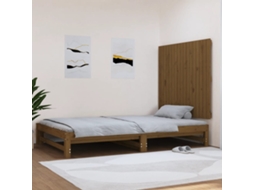 Cabecero de pared 108x3x90 cm Pino macizo marrón miel