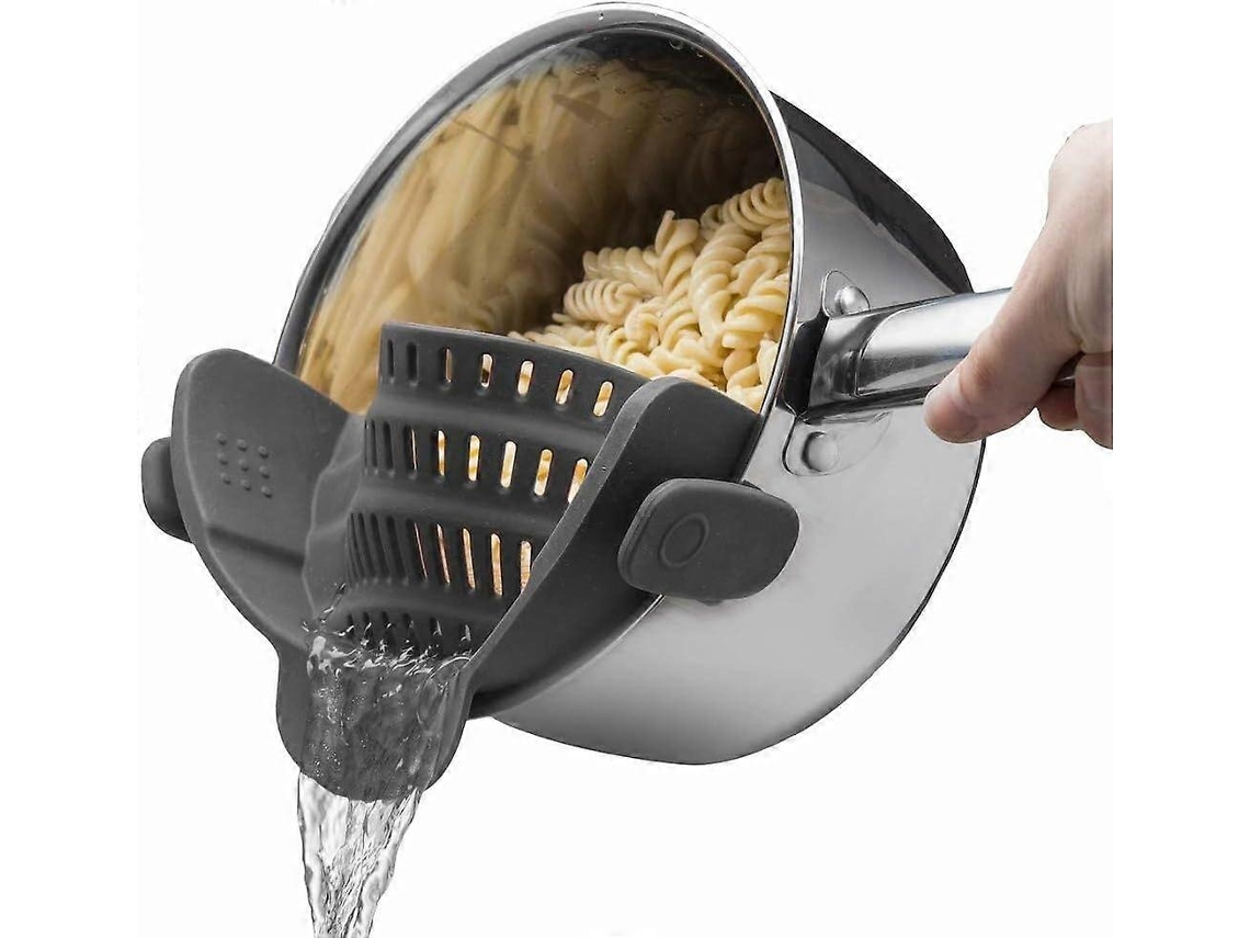 Escorredor De Silicone Com Clipe Ao Calor, Escorrer Legumes E Macarrão, Utensílio De Cozinha Para Tigelas E Panelas, Ferramentas Essenciaisr